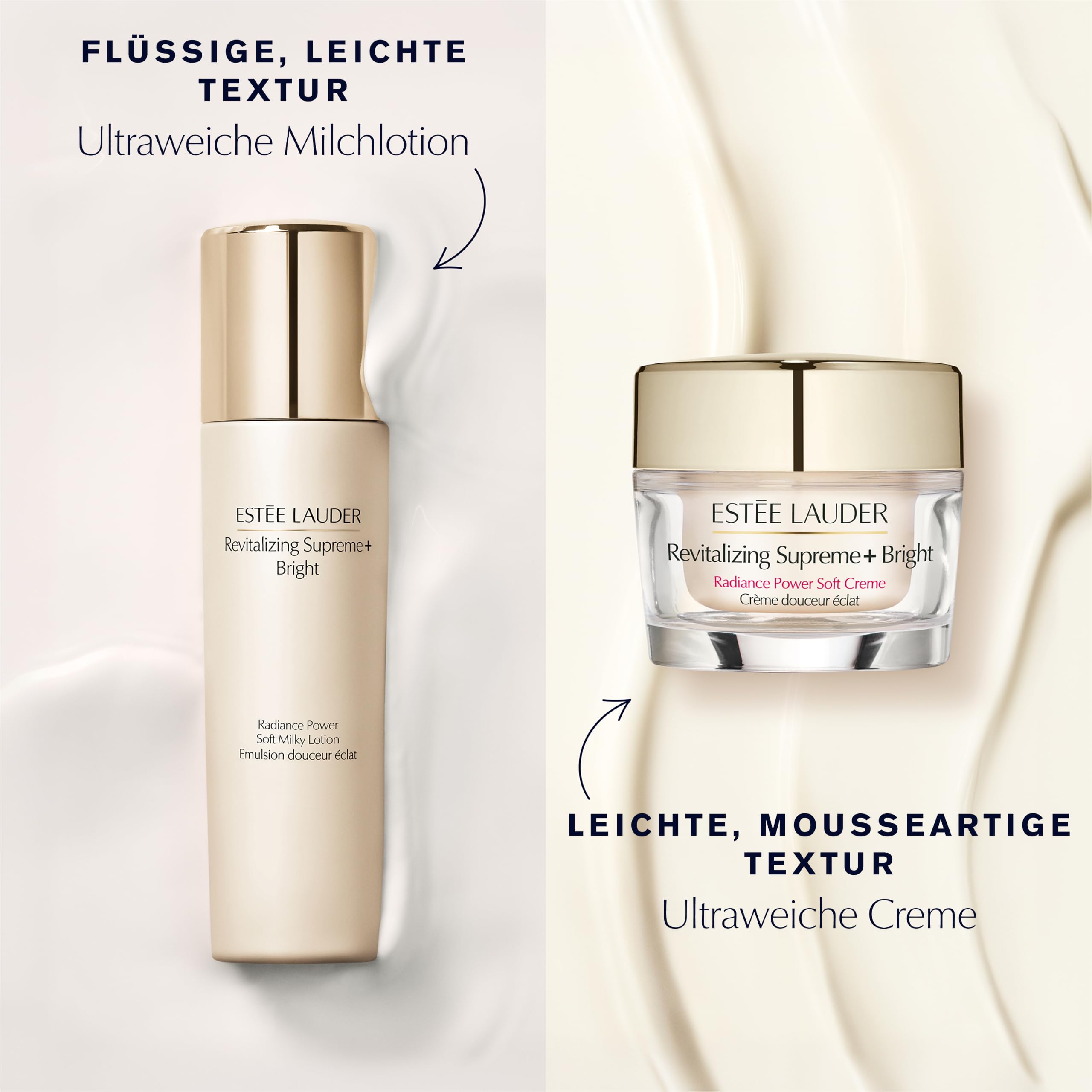 Estée Lauder Revitalising Supreme+ Bright Radiance Power Soft Cream | Creme gegen Pigmentflecken & fahle Haut | Spendet Feuchtigkeit & mildert Pigmentflecken & Falten | Mit Vitamin C, 50ml