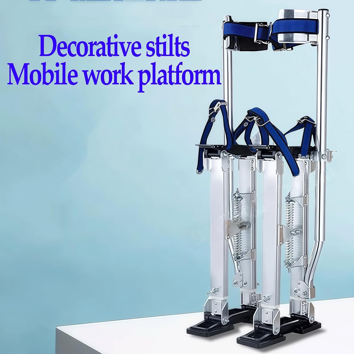 Plasterboard Painting Stilts, Adjustable Aluminum Plastering Tools, Suitable for Clearing Leaves and Picking Apples(36-48in)