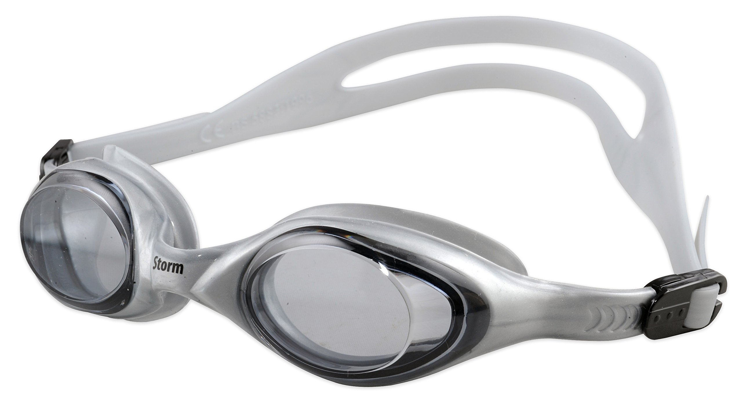 Storm Puffer Kids Swim Goggles - Silver/Tinted