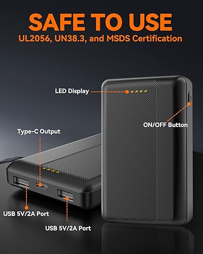 Miniatura 6 de Paquete de batería de chaleco térmico mejorado salida USB de 5 V2.4A 10000 mAh recargable para calefacción, chaquetas, abrigos, pantalones, ropa