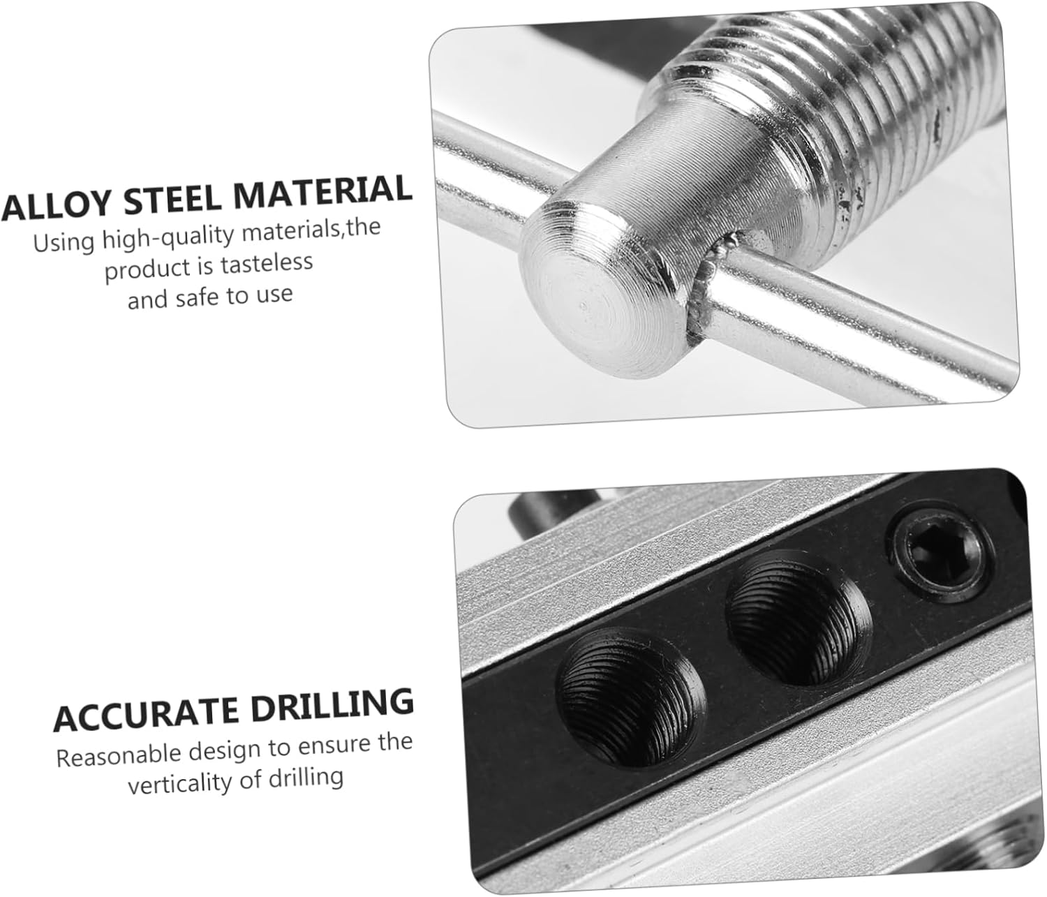 Metric Woodworking Drilling Locator Guide for Accurate Dowel Joint Alignment Durable Construction for DIY Wood Projects and Furniture Assembly