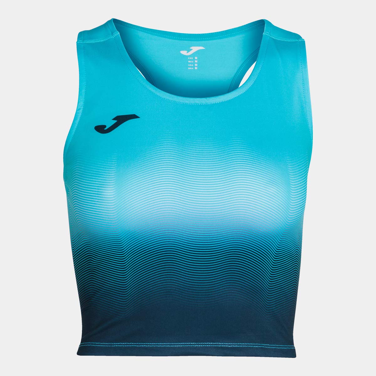 Joma Elite Vii Top running, Woman, womens, 901018.013, Turquoise-Navy, L