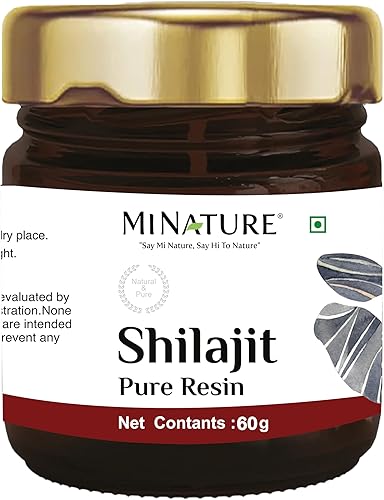 minature Resina Shilajit pura Shilajit de origen natural 2.12 oz (1.93 fl oz) Contiene cuchara Más de 80 minerales, aminoácidos Fuente natural