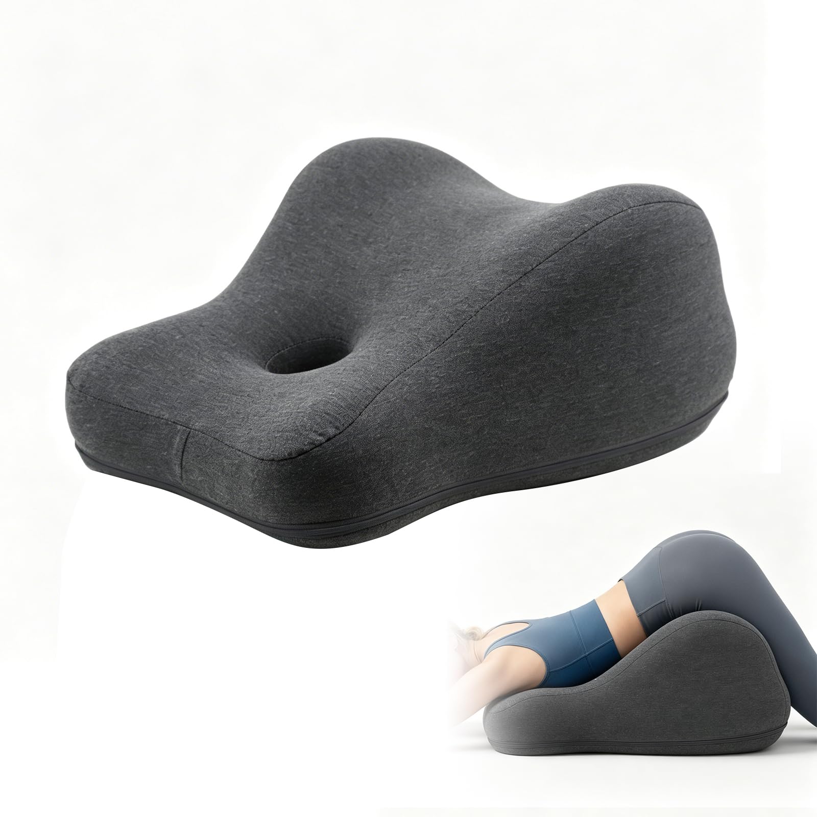 Cuscino a Cuneo per Coppie, Cuscino di Supporto in Memory Foam per la Vita