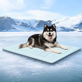 Dog Cooling Mat, Arc-Chill Cold Fabric Delivers Rapid&Lasting Cool 59"x40"