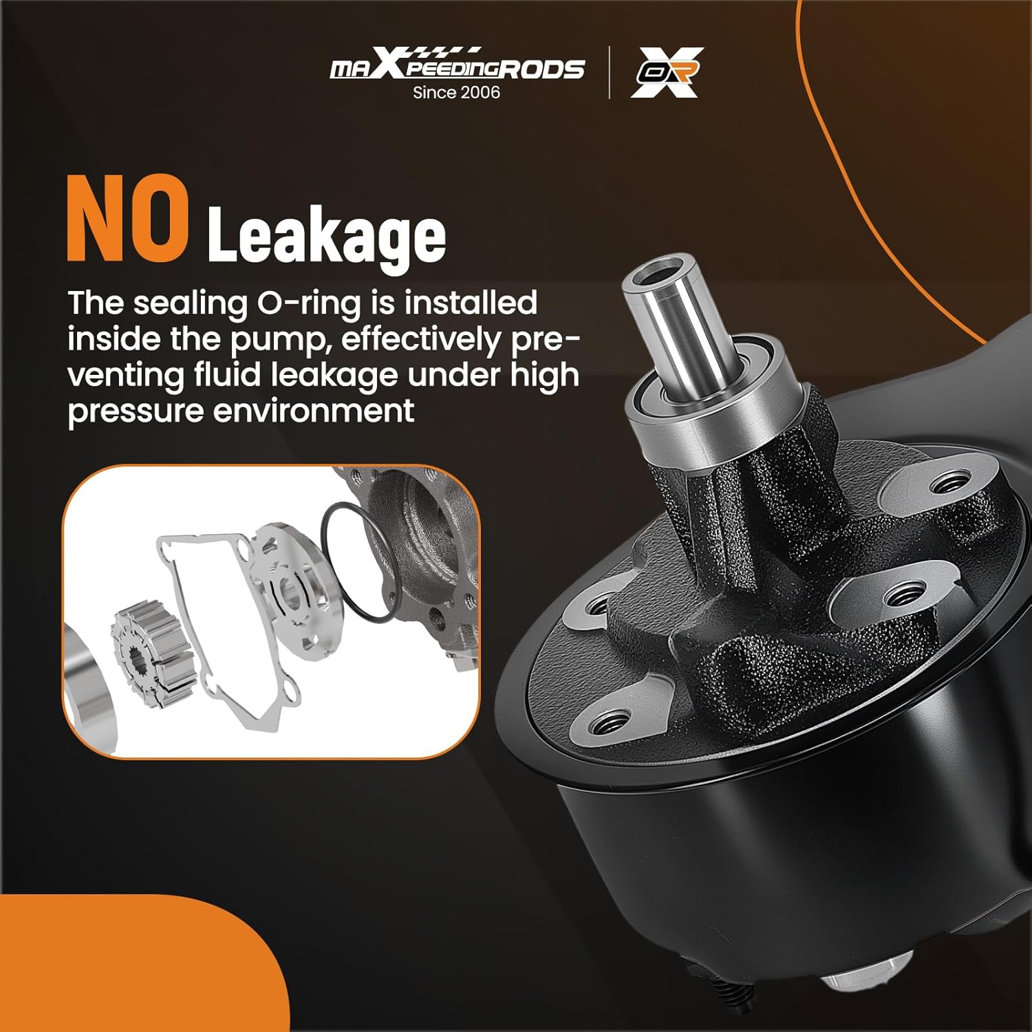 maXpeedingrods Power Steering Pump with Reservoir for Cadillac Escalade EXT 2002, Escalade 1999-2000,for Chevrolet Avalanche 1500 2002, Suburban 1500 2000-2002, Tahoe 1997-2002, Replace# 20-8748