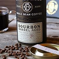 Vista 6 de Oak & Bond Coffee Co. Café Envejecido en Barril de Bourbon, grano entero de origen único de Brasil, tostado medio - chocolate, caramelo, naranja