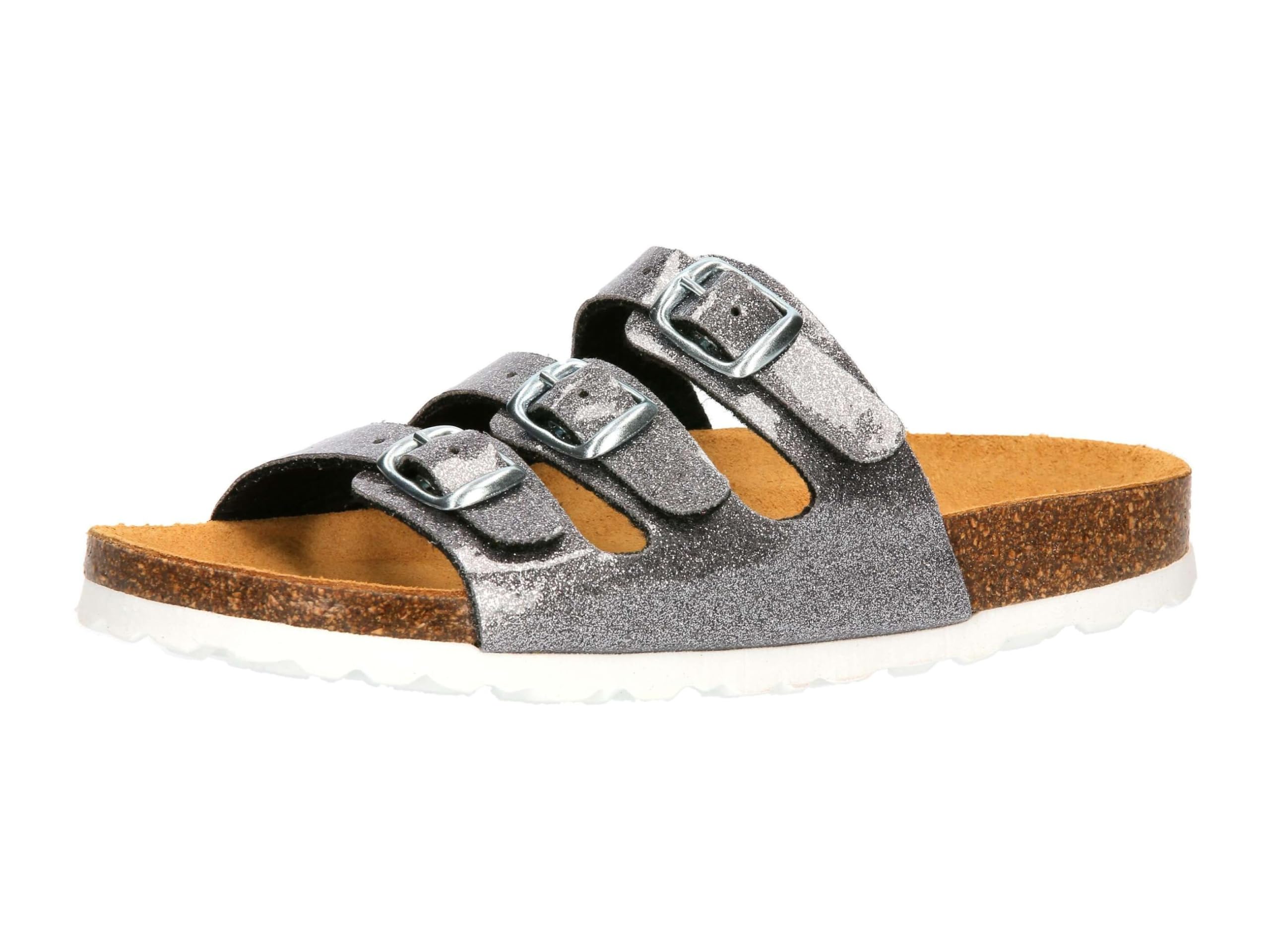 Lico Bioline Kids Glitter, Mule, Silber,