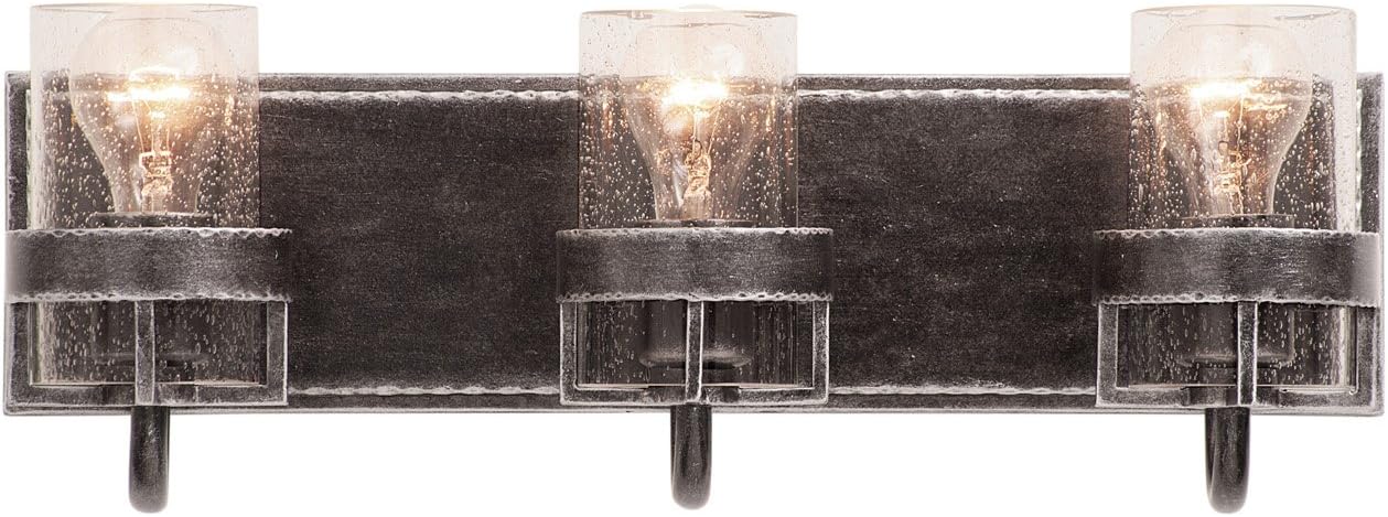 Kalco 2893VI Bexley 3-Light Bath, Vintage Iron Finish