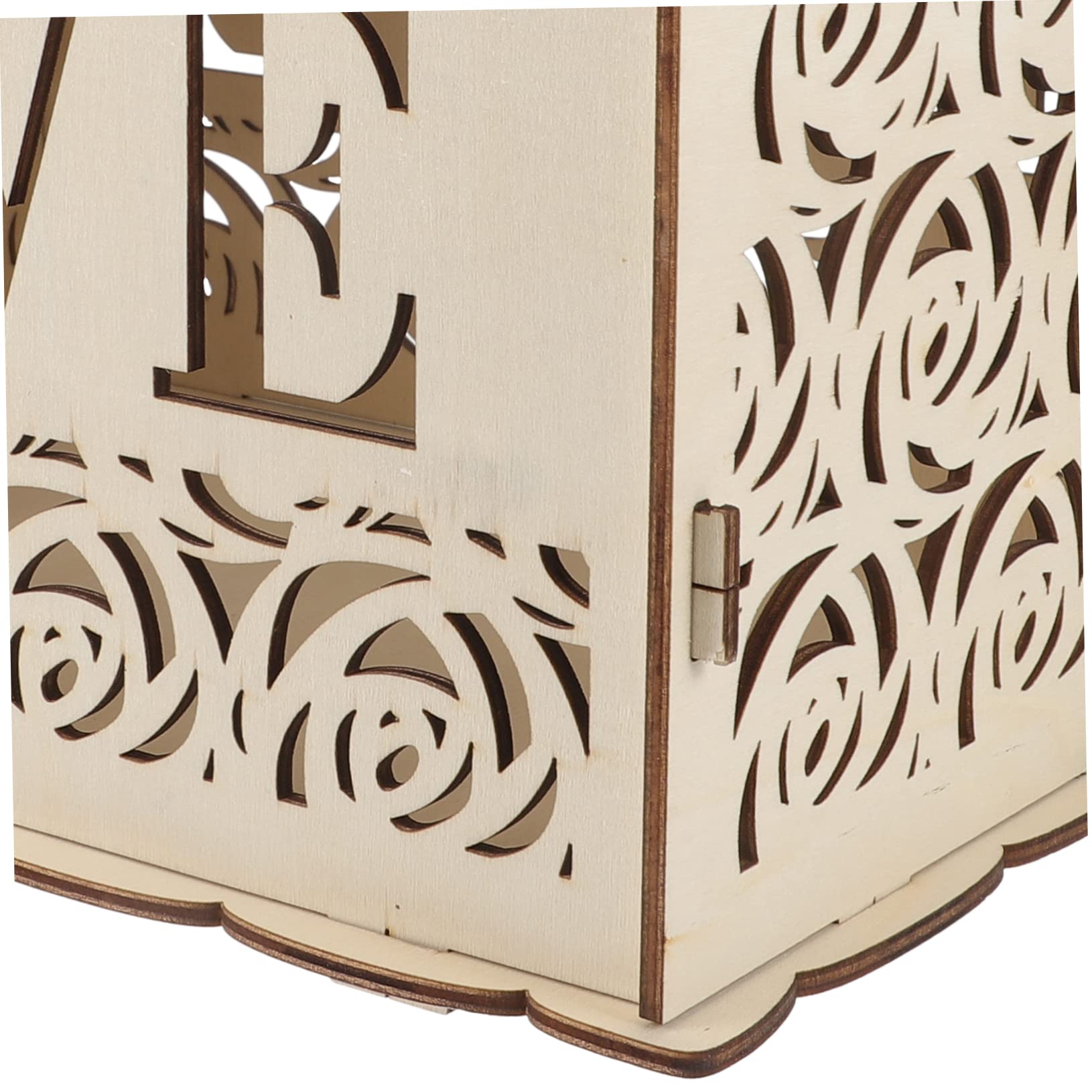 Scatola Porta Buste Grande Capacità, Finitura Liscia senza Sbavature in Legno Rustico per Raccolta Biglietti Matrimonio al Giorno del Matrimonio
