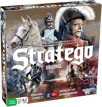 PlayMonster Stratego Original New Ed -- New Look, Same Classic Strategy Game -- Capture Your Opponents Flag to Win! -- Ages 8+