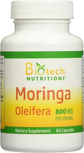 Cápsulas de Moringa Oleifera, 800 mg, 60 unidades