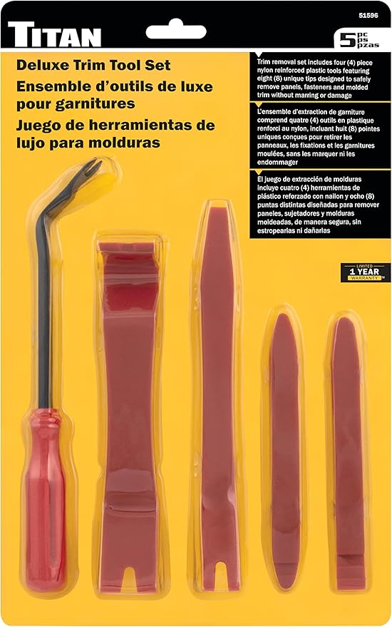 Kit de Herramientas de Desmontaje Titan 51596, 5 Piezas miniatura 6