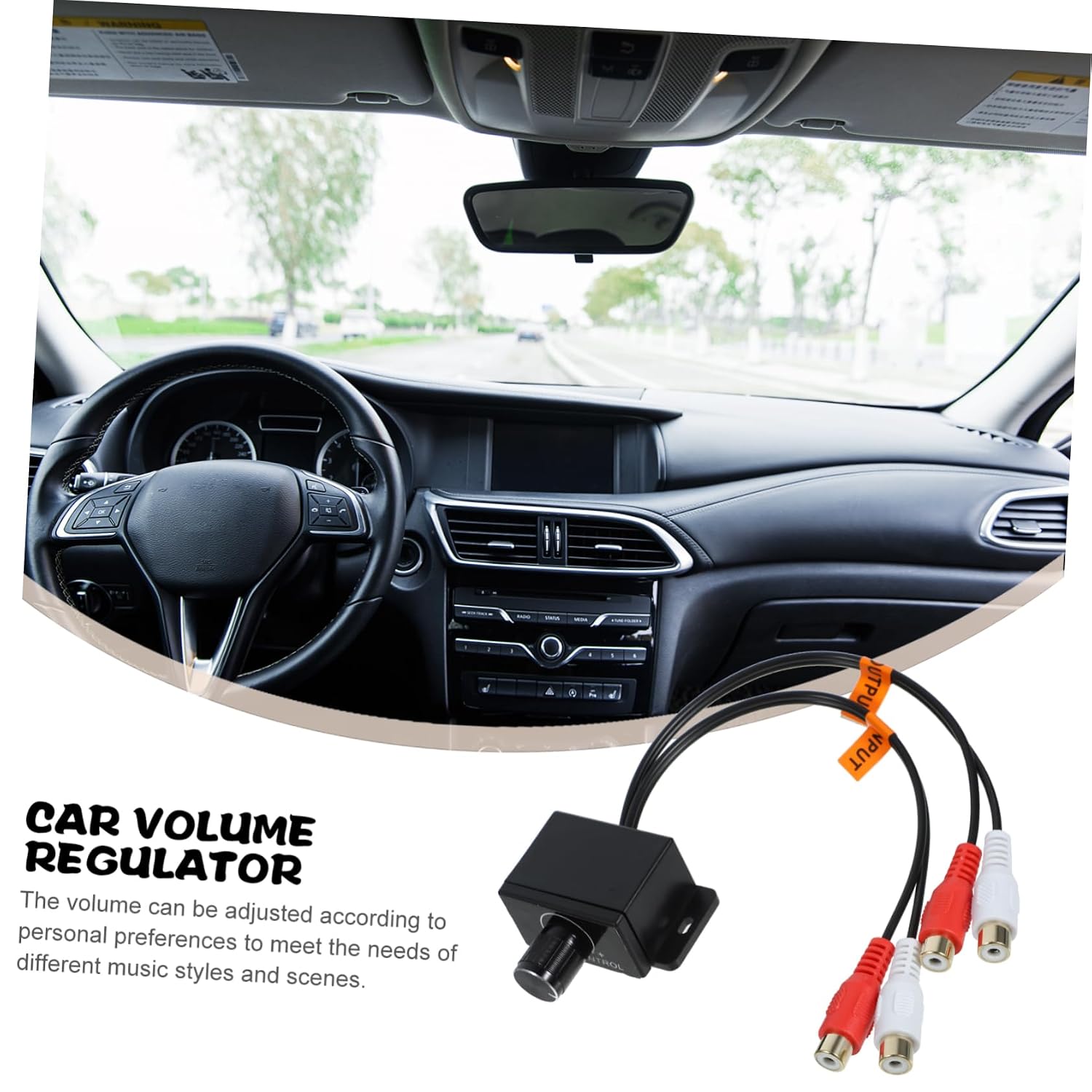 Car Amplifier Bass Knob Controller Volume Regulator for Enhanced Audio Clarity Durable and Construction Easy Installation for Car Owners