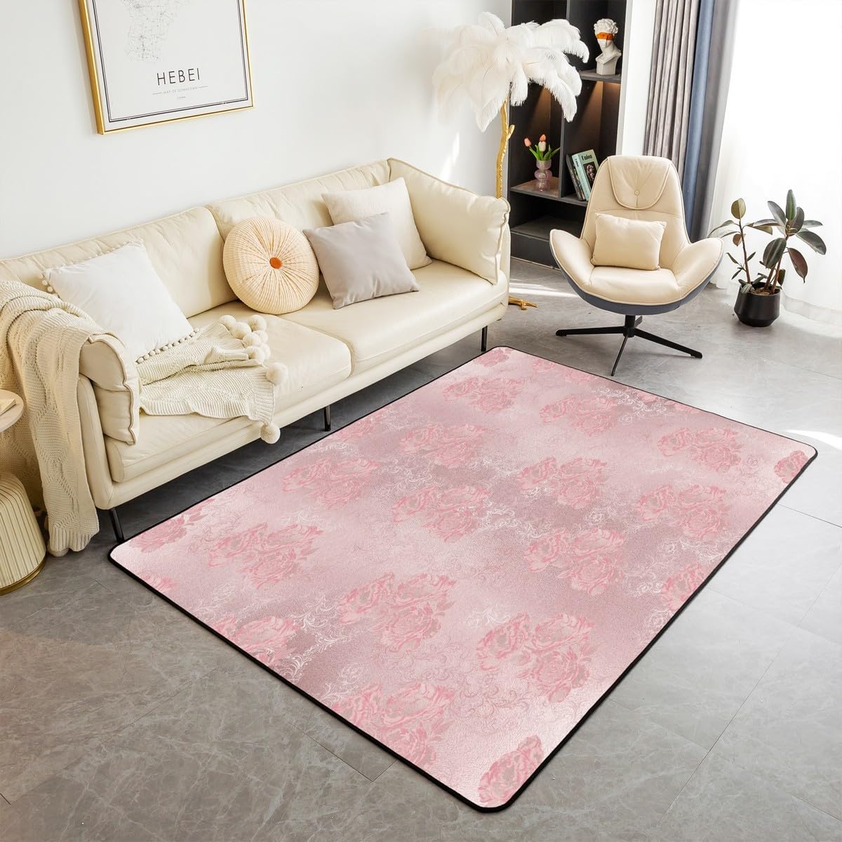 Erosebridal Cartoon Turtle Area Rug for Kids Teens,Glitter Stars Carpet 5x7,Abstract Blue Ocean Waves Indoor Floor Mat,Sea Life Oil Painting Decorative Accent Rug for Home Decorative