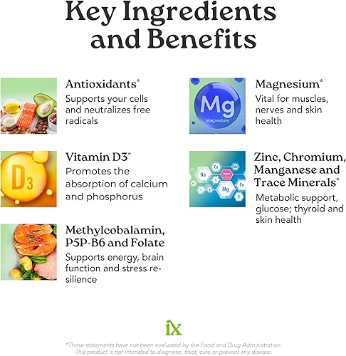 Miniatura 5 de Isotonix® Multivitamínico sin hierro – Suplemento diario completo para energía, apoyo inmunológico, piel y salud ósea – 90 porciones – Fórmula