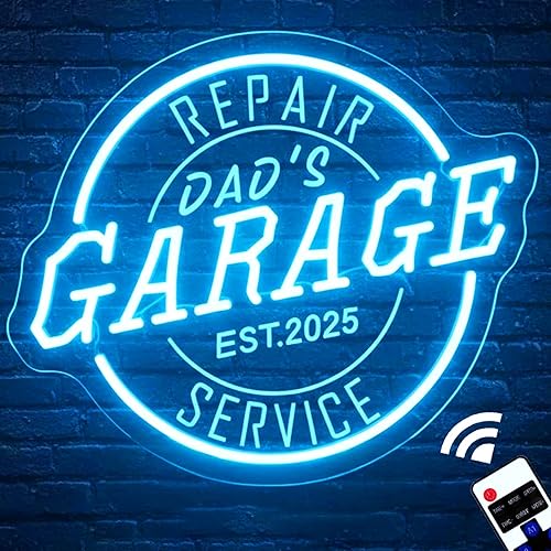 Miniatura 13 de Letrero de neón personalizado para garaje, letrero de luz LED acrílico personalizado hecho a mano para garaje, letrero de neón LED 3D regulable para