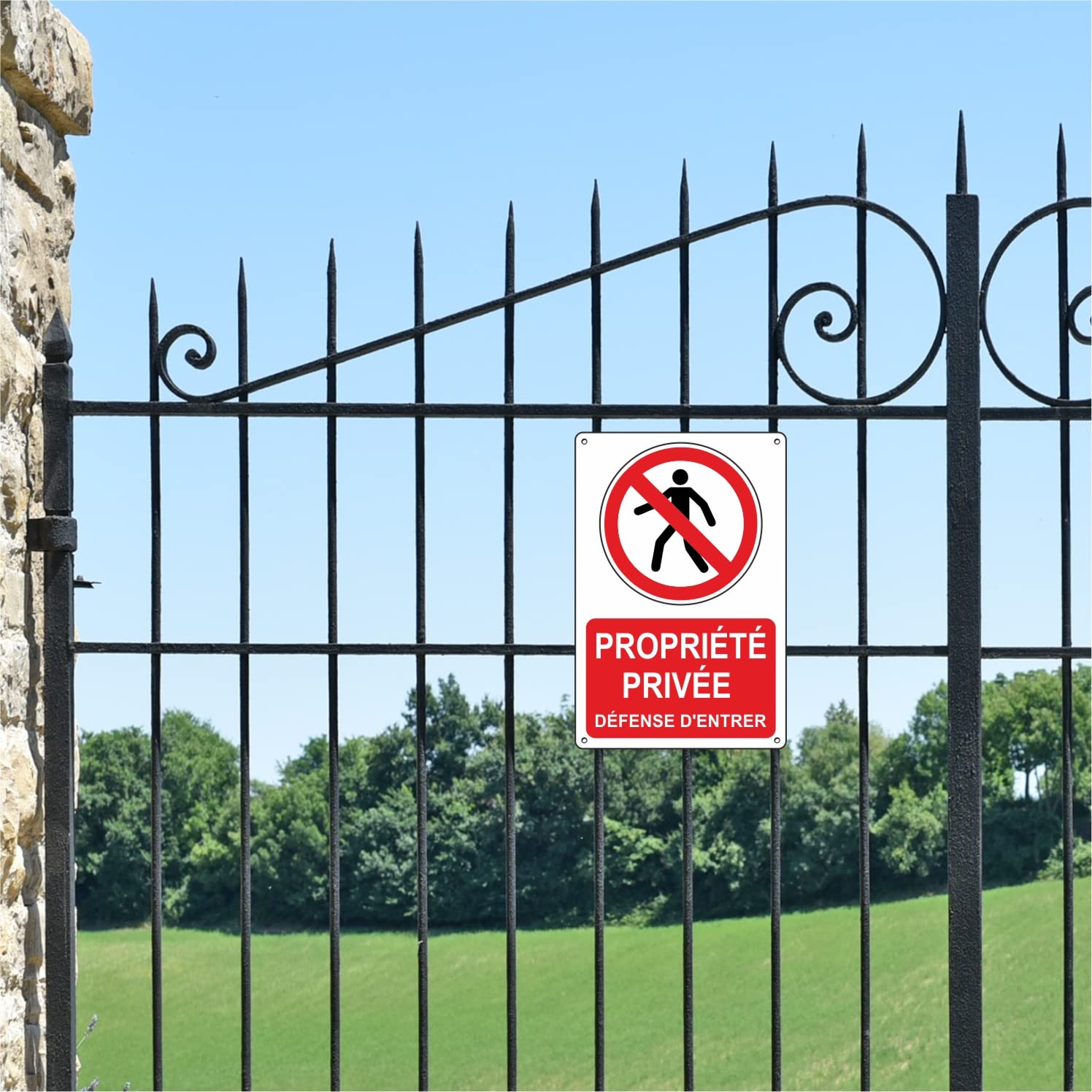 Panneau "Propriété Privée" En Aluminium 3mm - Pubblimania - 20x30cm - Résistant Aux Intempéries - Made In Italy