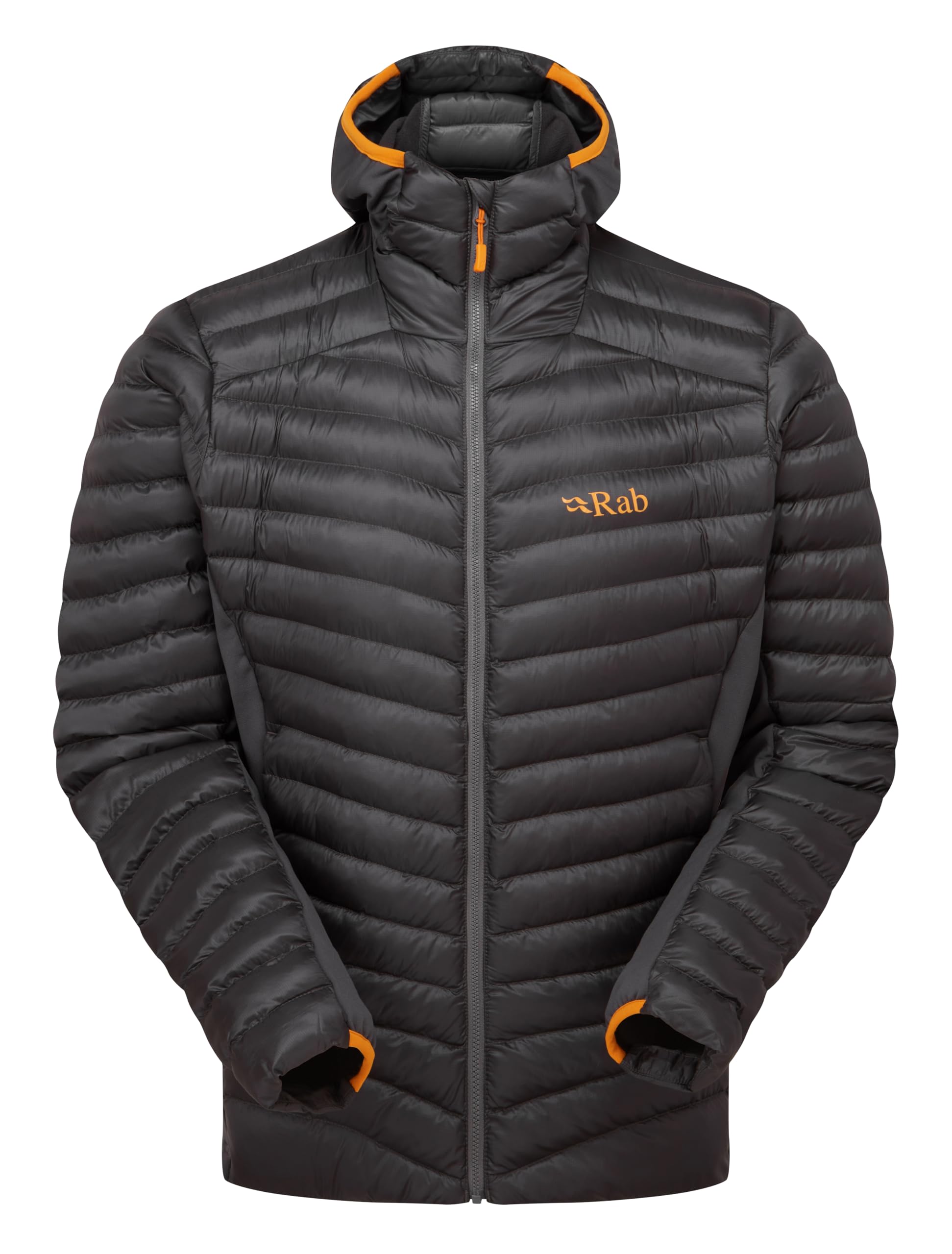 Rab Men's Cirrus Flex Hoody - Lightweight Insulated Coat for Trekking, Skiing, & Climbing - Graphene - Large