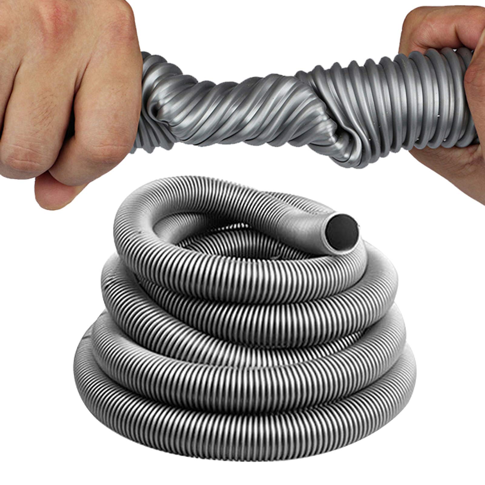 Manguera flexible de EVA for aspiradoras domésticas, color gris, diámetro interior de 32 mm. Herramientas(3 meter)