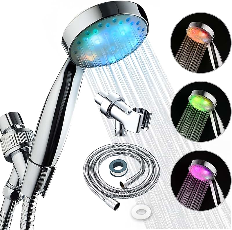 lighted shower head
