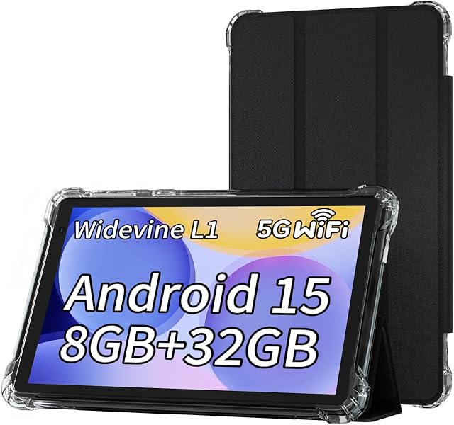 BYANDBY Android 12.0 7 Inch Tablet Tablet, 4GB + 32GB ROM (1TB Expansion), Quad-Core, WiFi, GMS, Dual Camera, Educational, Gaming (Black)