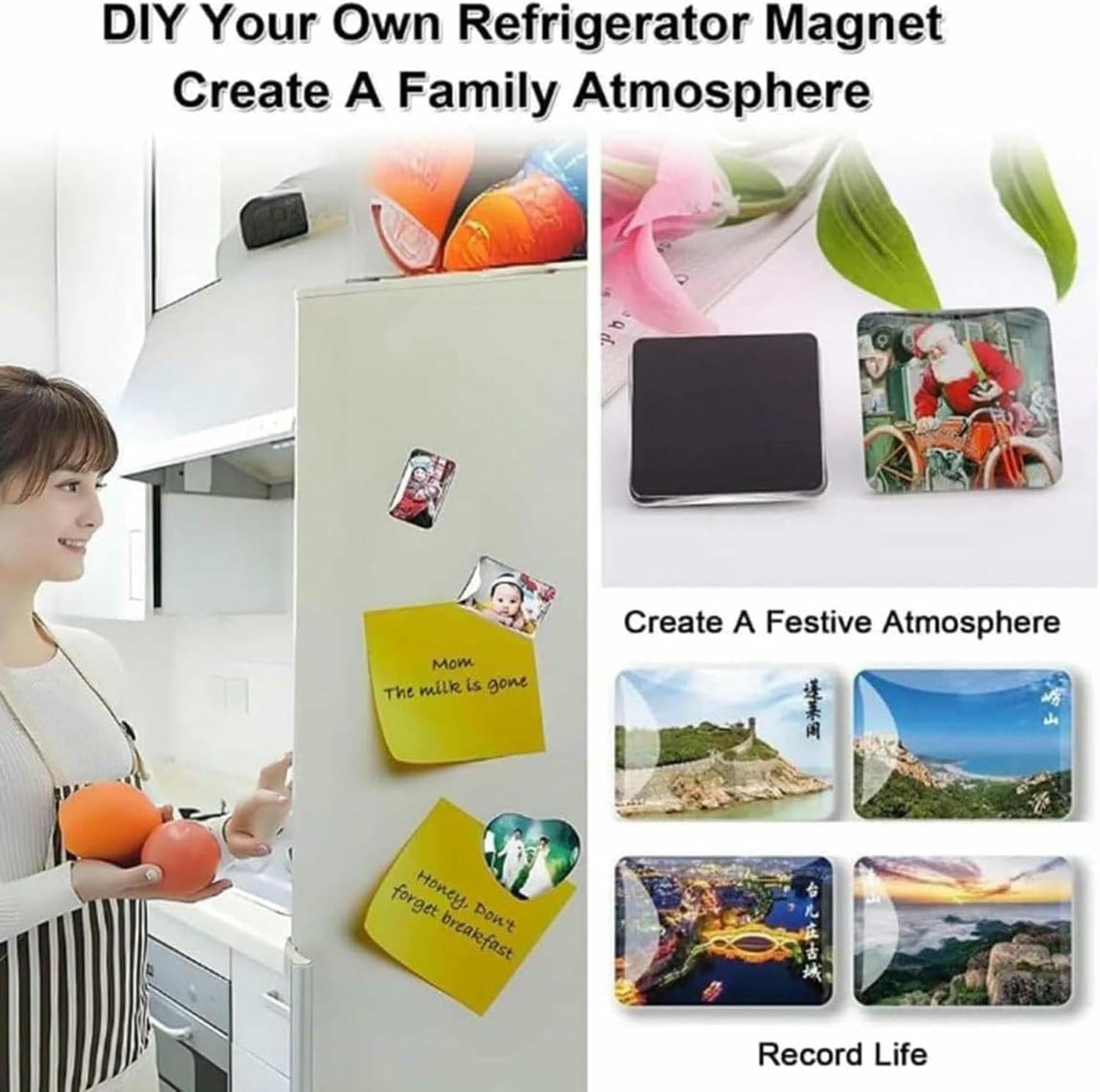 Maszyna Do Produkcji Znaczków, Kwadratowe Guziki I Tabliczki, Magnesy Na Lodówkę 80 X 53 Mm / 90 X 65 Mm, Do Produkcji Metalowych Tabliczek, Naklejki Magnetyczne Do Zdjęć, 80 * 53 Mm, 90 * 65 Mm, 90