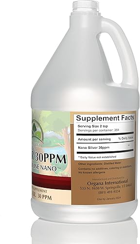 Miniatura 19 de Organa Crystal Nano Coloidal Silver - Líquido de plata ultra pura para apoyo inmunológico - Solución de suplemento definitiva - Plata Coloidal - 8