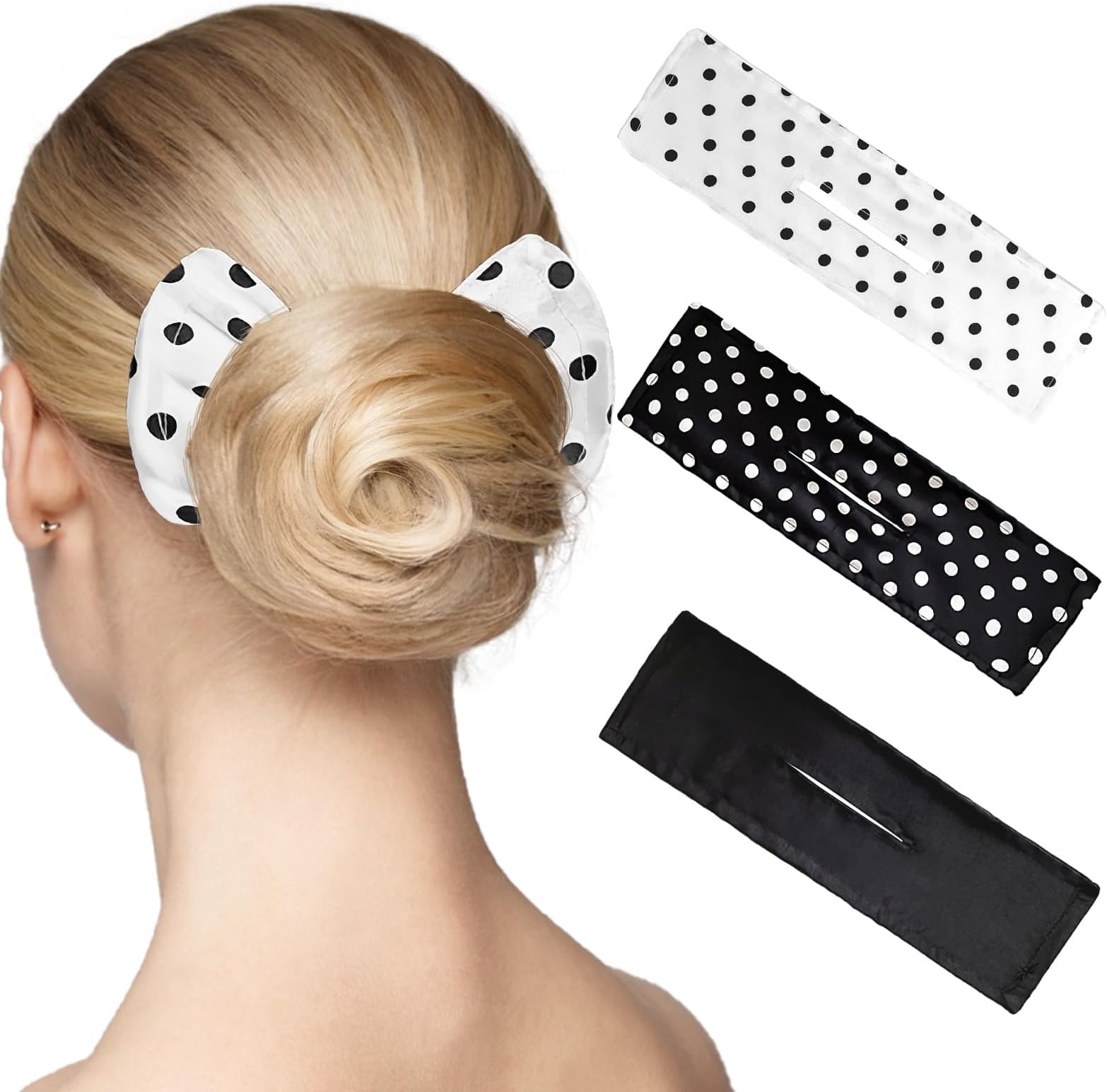 3 Pieces Deft Hair Bun Maker for Twister Lazy Hair Curler
