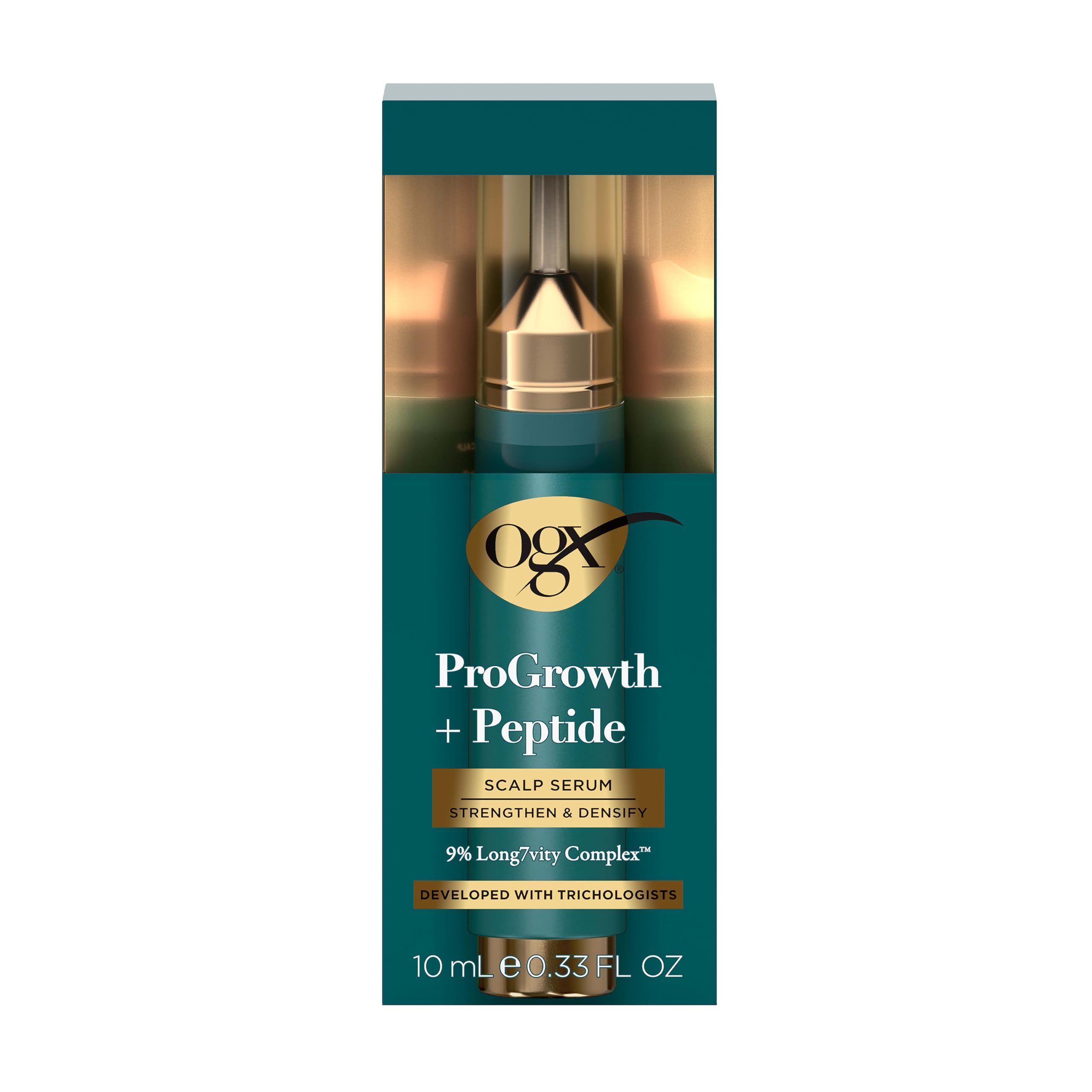 Photo 1 of OGX ProGrowth + Peptide Scalp Serum, Hair Serum, 0.33 Fl Oz