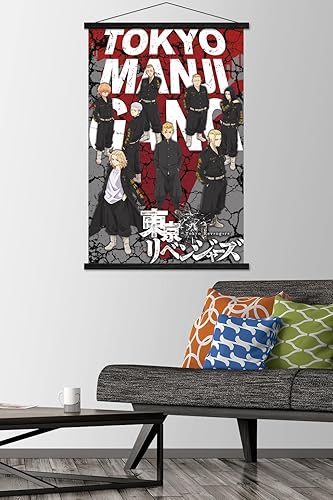 Miniatura 2 de Trends International Tokyo Revengers - Póster de pared de la pandilla Tokyo Manji, 22.37 x 34.00 pulgadas, paquete de impresión y colgador negro