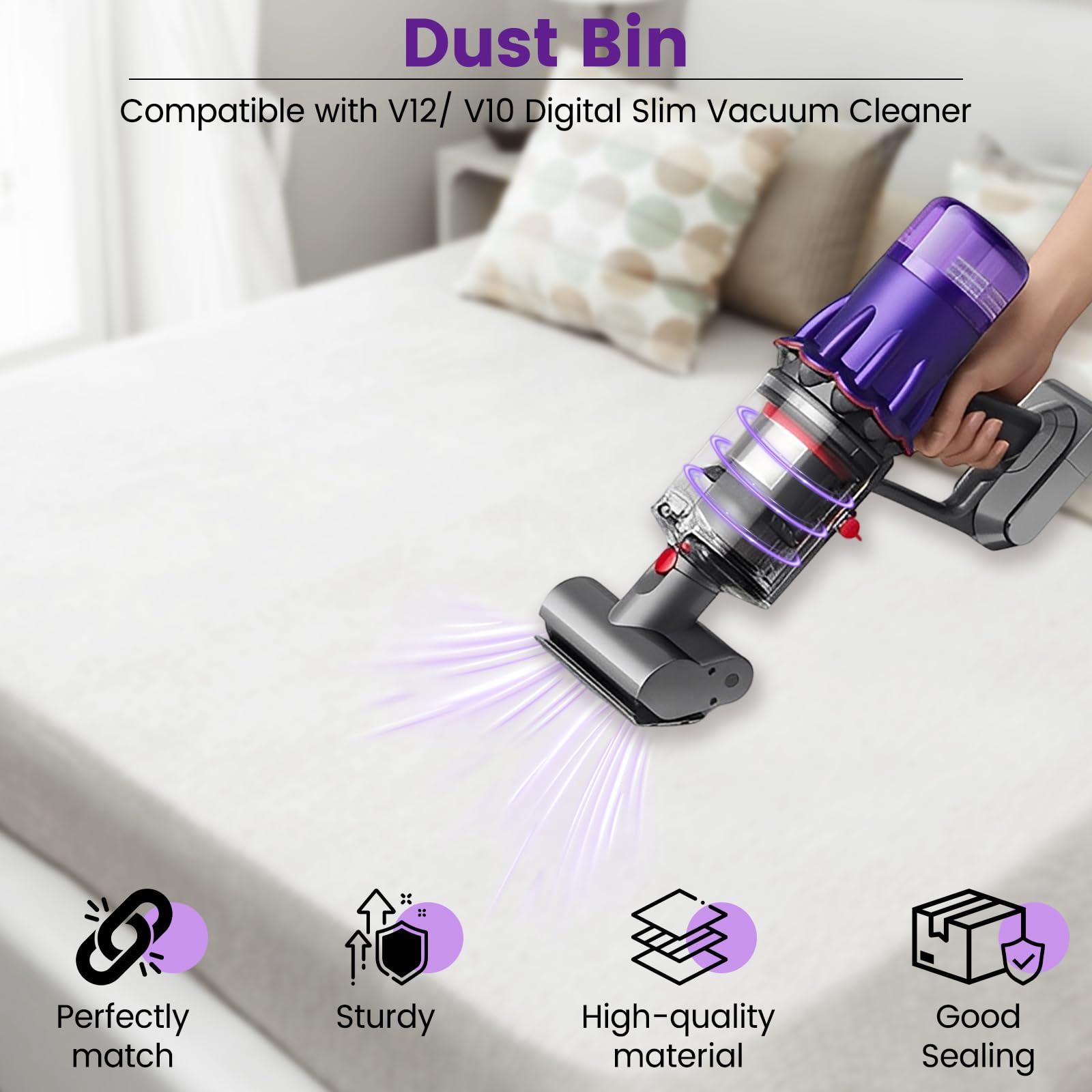 Dyson V12 Dust Bin Replacement - Extend Your Vacuum! -5