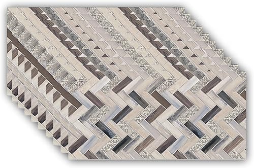 Papel tapiz texturizado 3D impermeable, 10 unidades19.4 pies cuadrados, panel de pared 3D de PVC autoadhesivo, revestimiento de azulejos, adhesivo