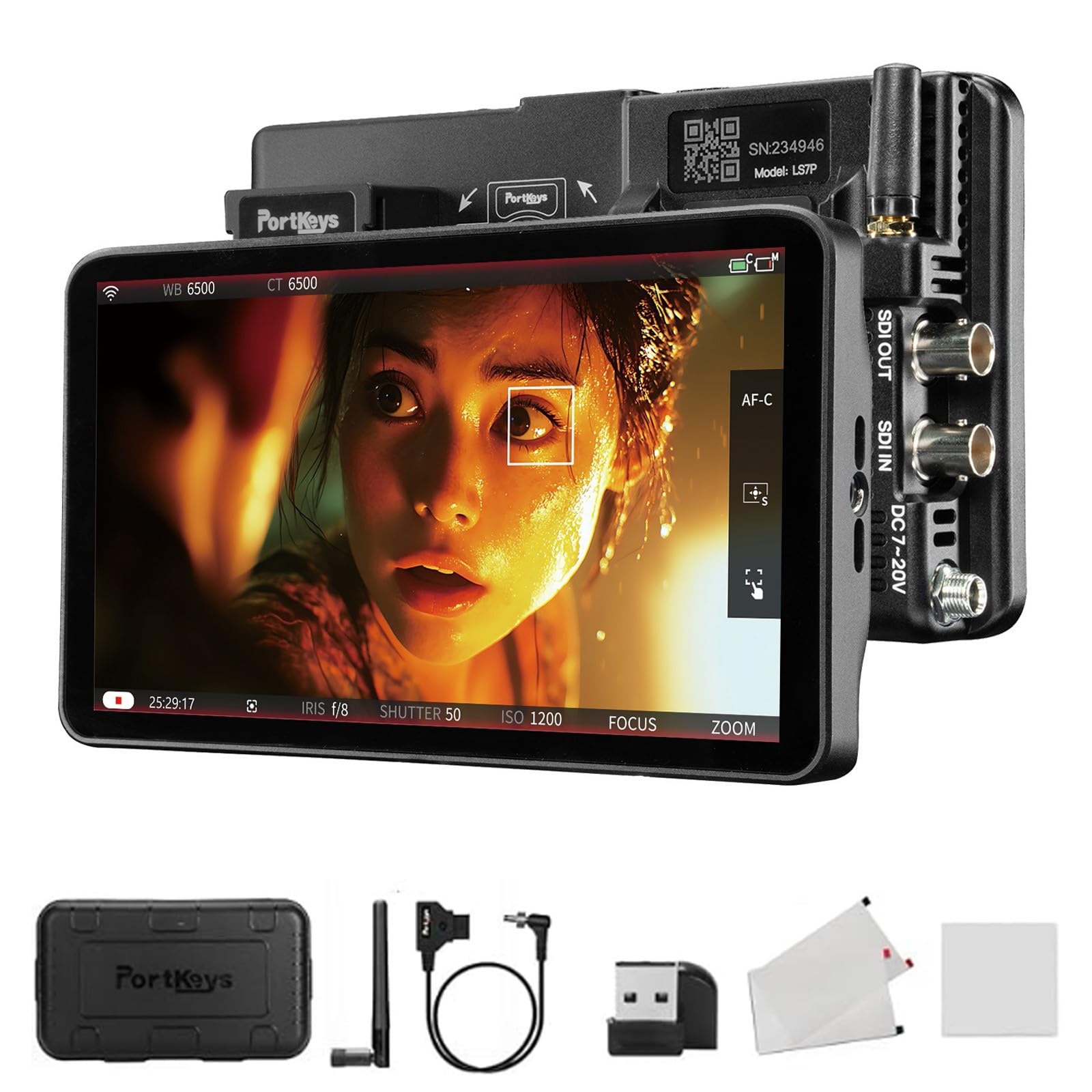 Amazon | PortKeys LS7P DSLRカメラフィールドモニター、7インチタッチ