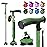 BeneCane Walking Cane for Men & Women Walking Stick for Seniors Folding Canes Quad Cane Adjustable Lightweight Sturdy Collapsible Heavy Duty with Soft TPR T-Handle and Travel Bag