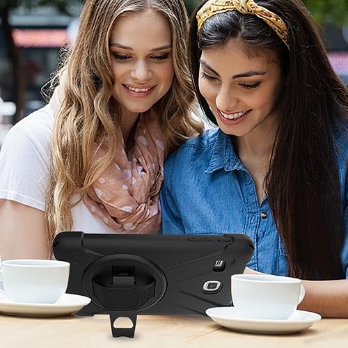 Miniatura 7 de TIMISAM Funda para Samsung Galaxy Tab E 80 resistente híbrida a prueba de golpes cubierta de protección integrada con soporte y correa de mano para