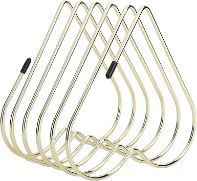 File Folder Stand, Metal Book Holder Desktop Magazine Storage Rack Organizer 5 Slot Heart Shaped File Sorter for Home Office Decoration Gold