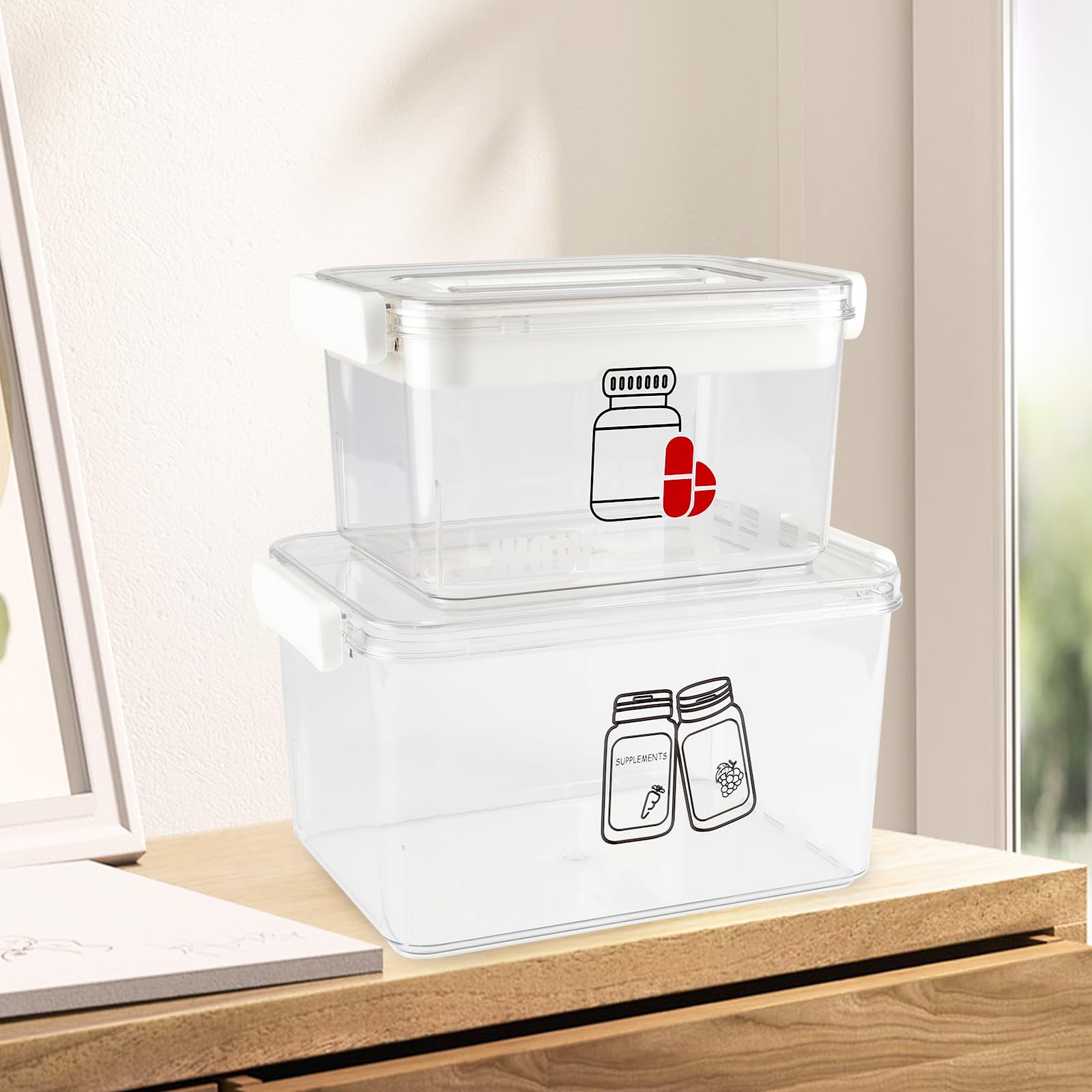 Amazon.com: Xbopetda First Aid Box Empty and Vitamin Bottle