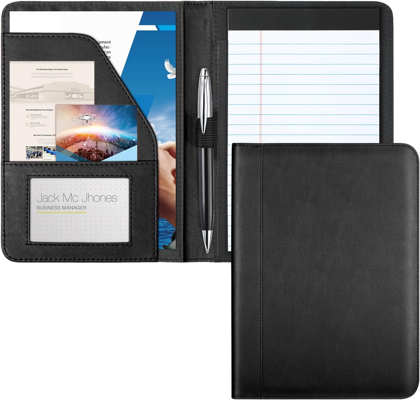 Amazon.com : Gorbado Portfolio/Business Padfolio Binder, Mini Size ...