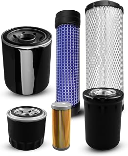 LVA21194 Filter Kit Fit for John Deere Compact Utility Tractor 4210 4310 4410 Replace LVA10419 Hydraulic Filter LVA11522 Hydraulic Oil Filter M806419 Oil Filter M801101 Fuel Filter M131802 Air Filter