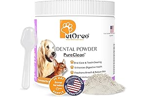 Cat & Dog Teeth Cleaning Powder - Plaque Off, Tartar Remover