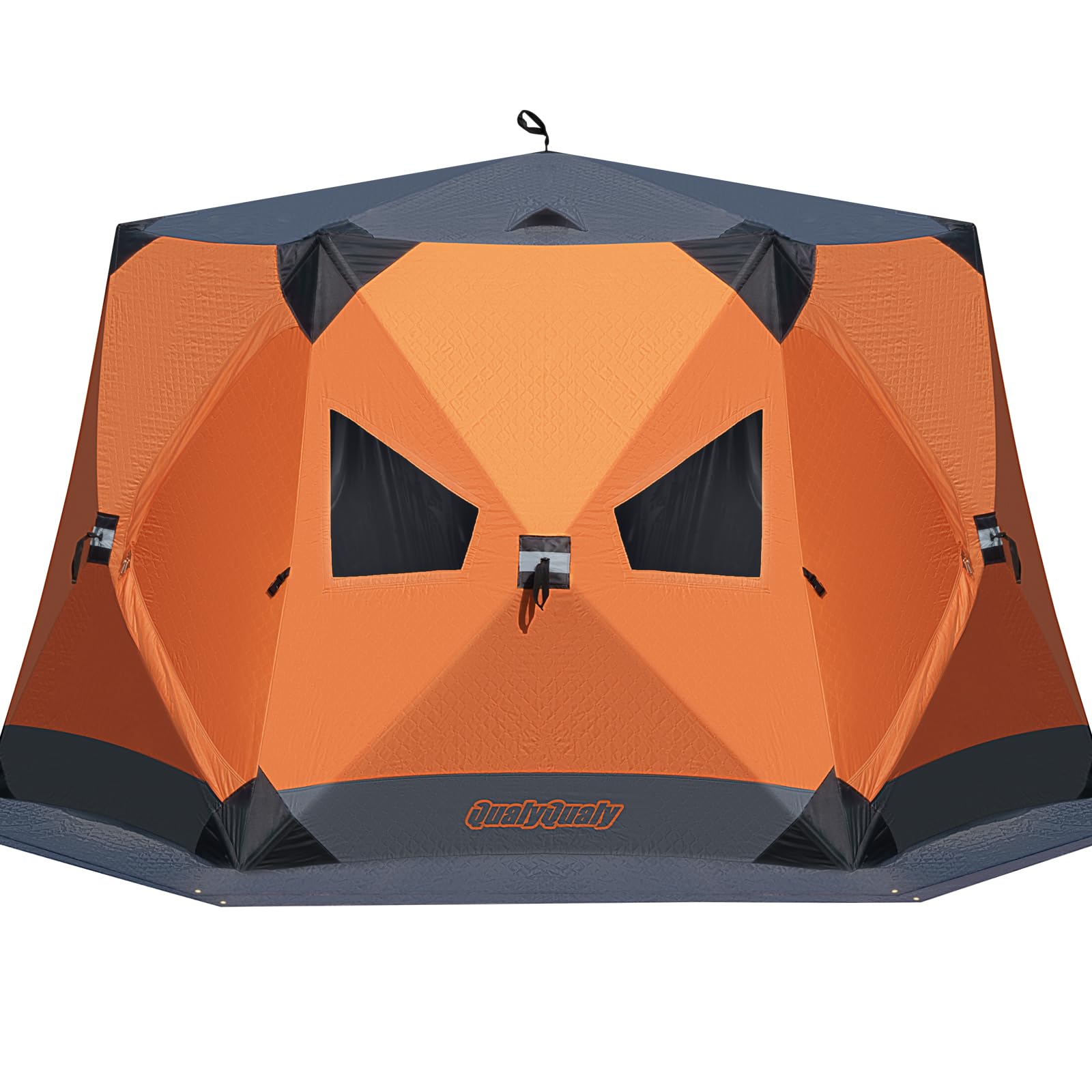 QualyQualy Ice Fishing Tent Insulated, 6 Sided Ice Fishing Shelter