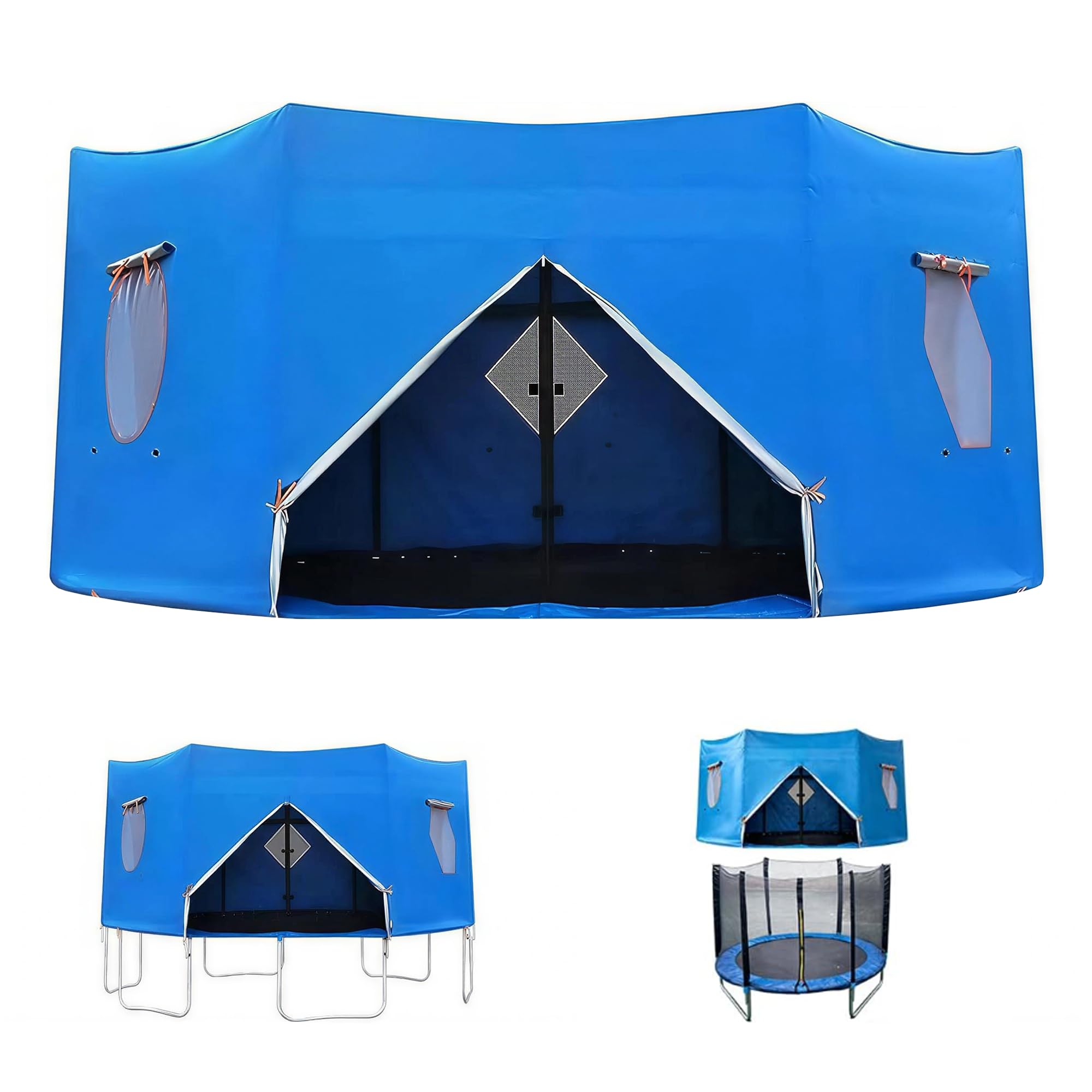6ft Waterproof Oxford Trampoline Tent: UV Protection Foldable