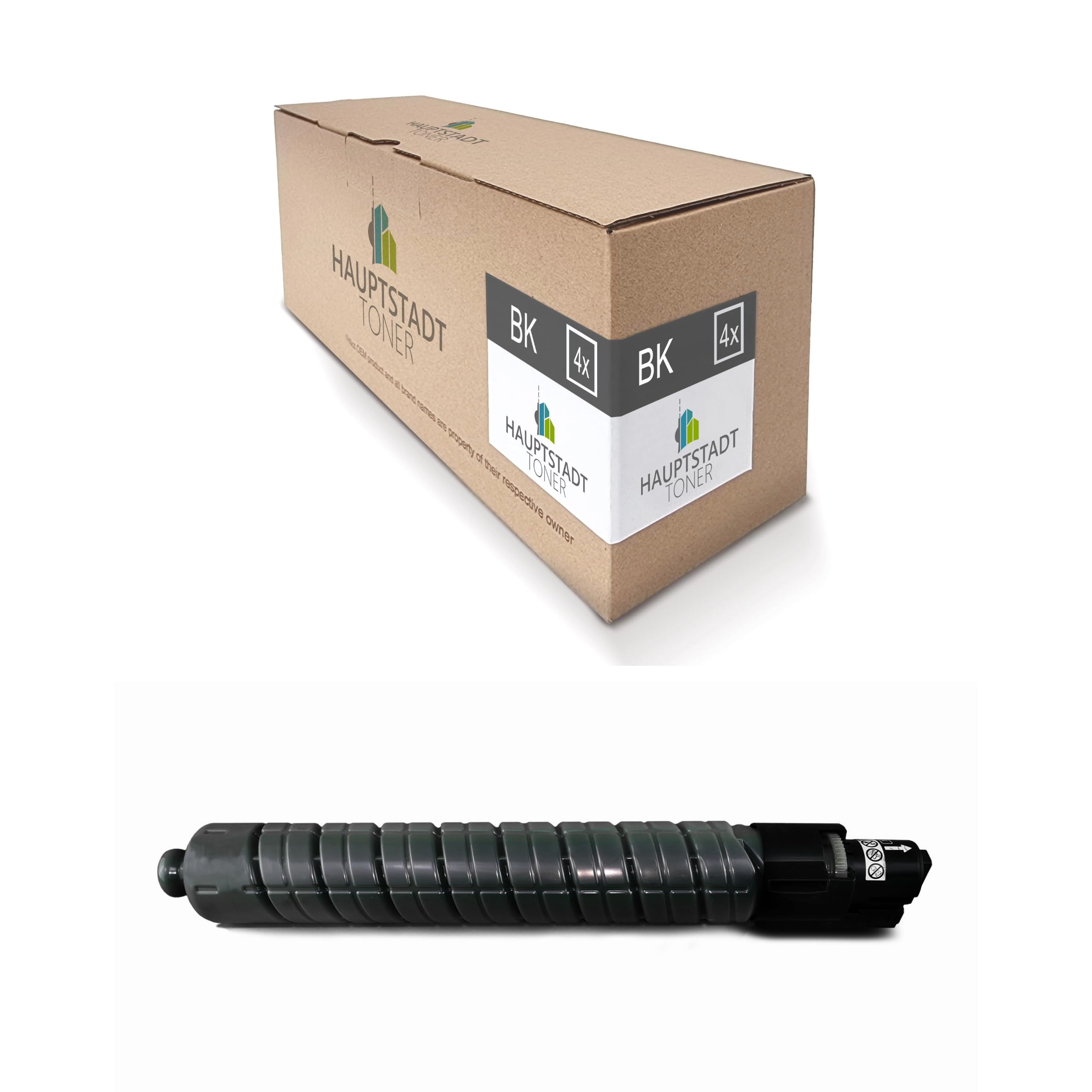 4 cartuchos de tóner capital compatibles con Ricoh MP C3001 C3501, sustituye a 842047, color negro