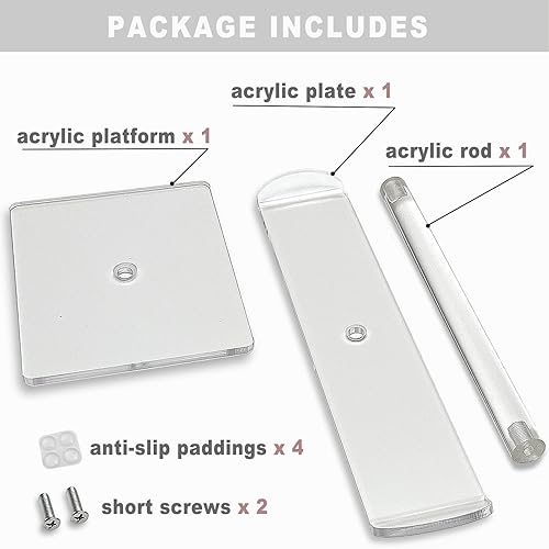 Miniatura 6 de Bigfety Soporte de diadema de acrílico, organizador de accesorios para el cabello, soporte transparente para niñas