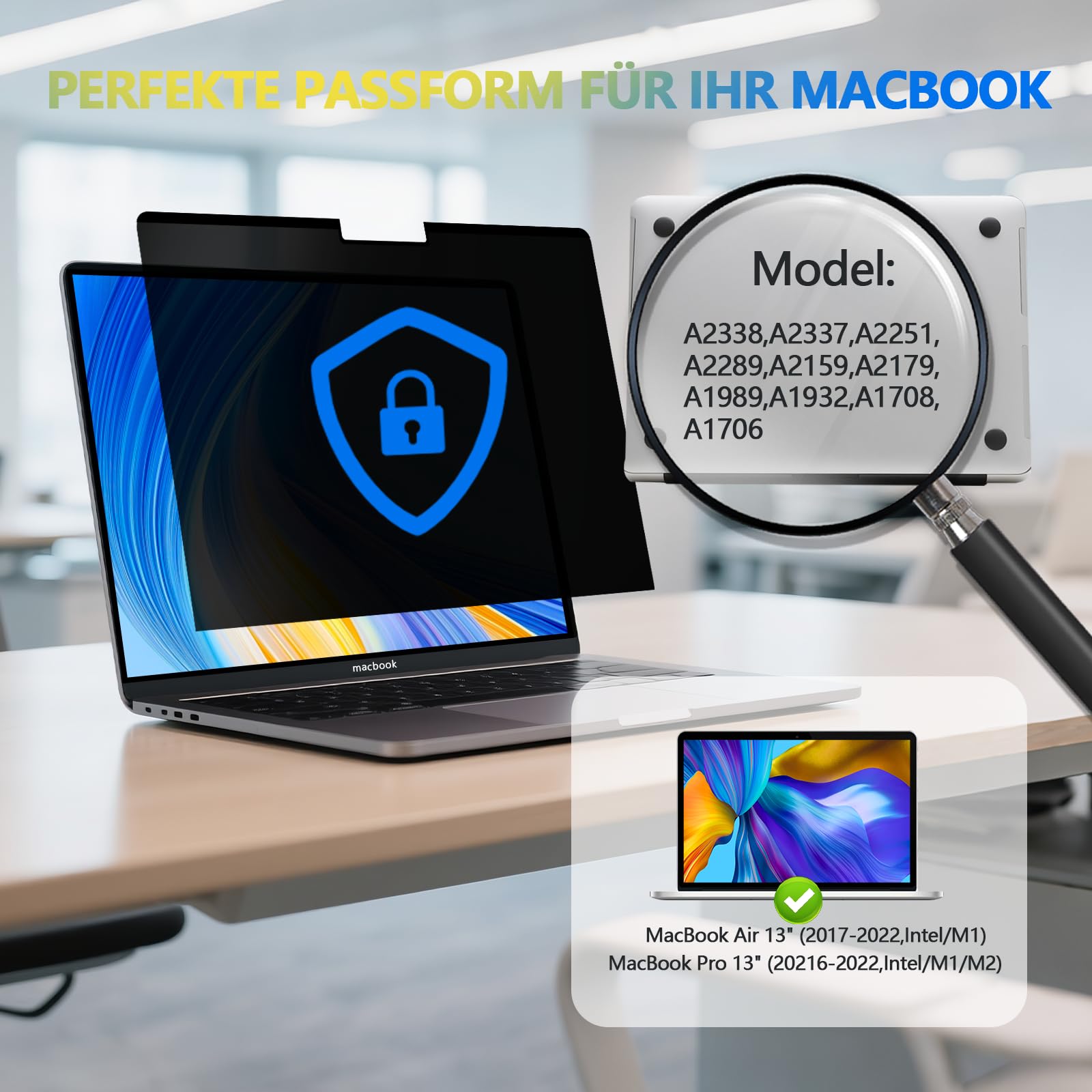 Filtr prywatyzujący do MacBook Pro 13 cali, MacBook Air 13 cali