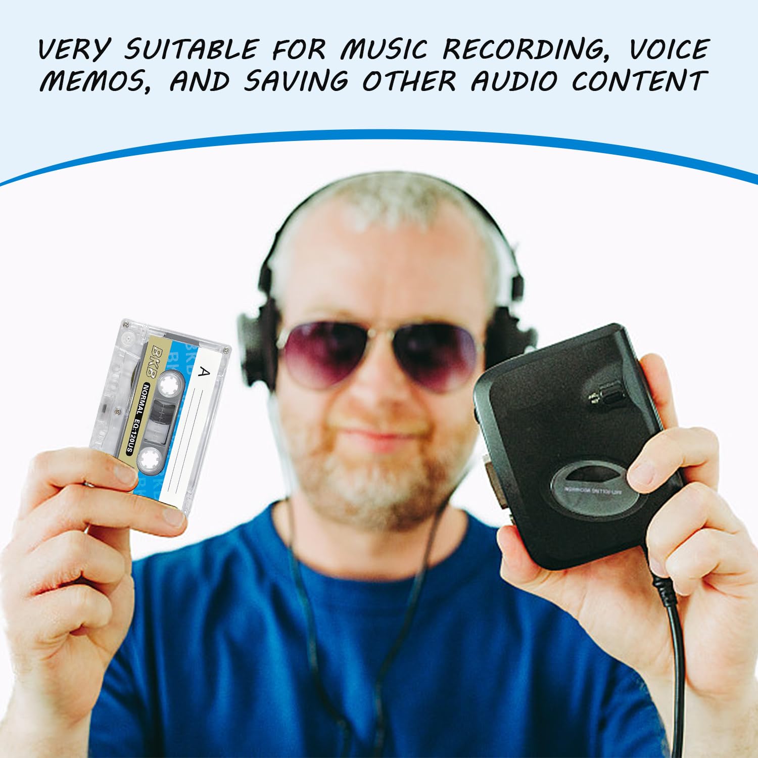 Pack De 5 Cassettes Vierges Audio pour Enregistrement, Accessoires Lecteur