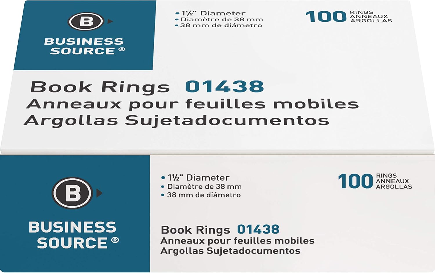 Business Source Standard Book Rings