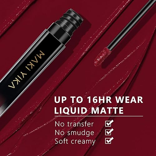 Vista 152 de Lápiz labial marrón nude para mujer, color permanece de larga duración, sin manchas, lápiz labial líquido mate a prueba de transferencia