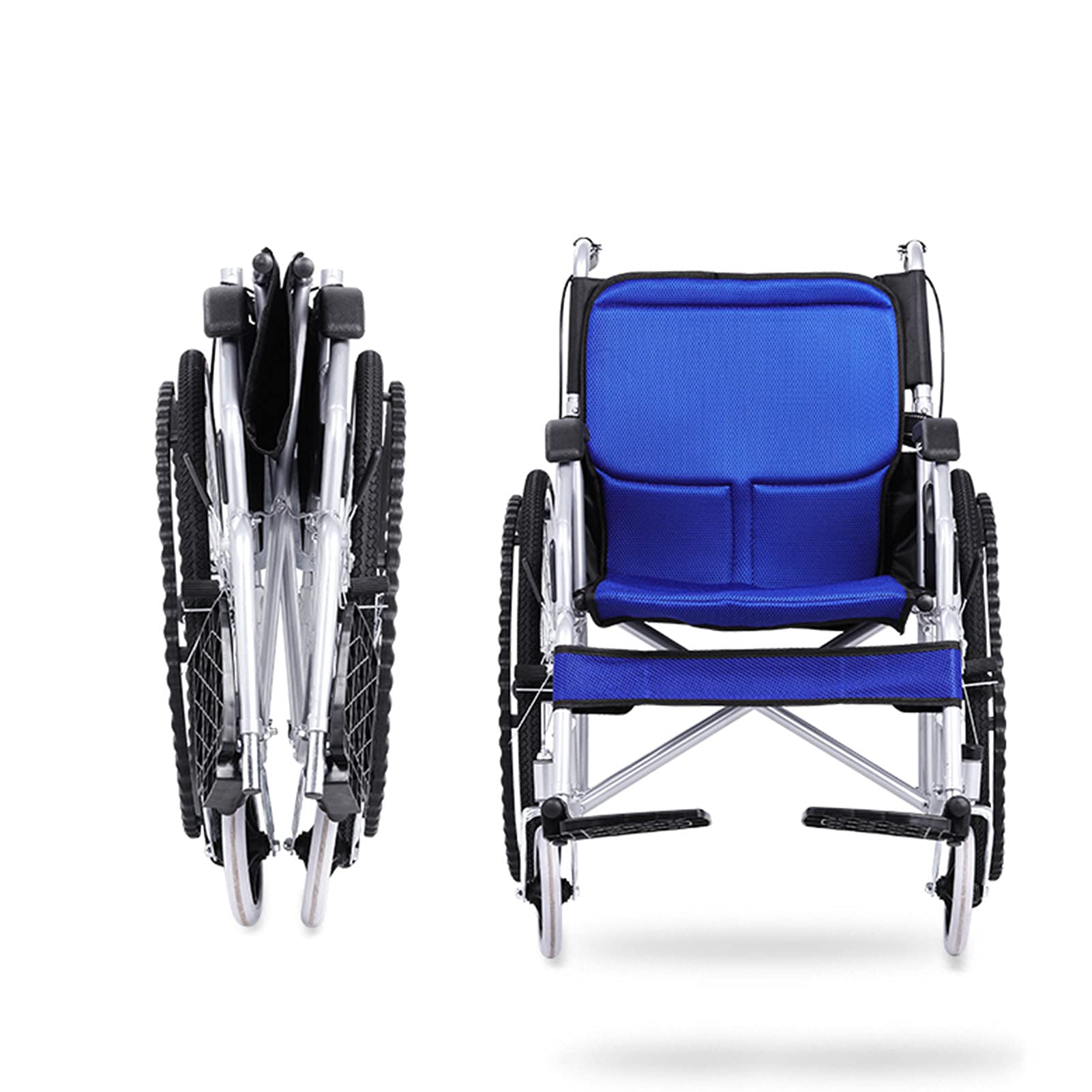 Sillas De Ruedas Ligeras, Silla De Ruedas Manual, Ligera, Multifuncional, Totalmente Tumbada, Reclinable, para Sillas De Ruedas Y Carritos con Necesidades Especiales,Black